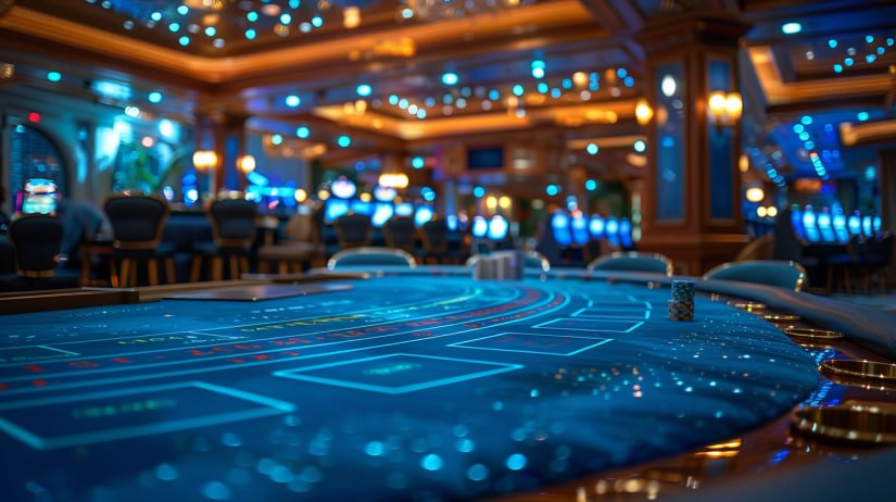 Live blackjack table interface on mobile